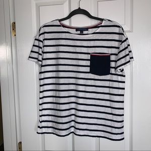 Tommy Hilfiger One-Pocket Striped T-Shirt